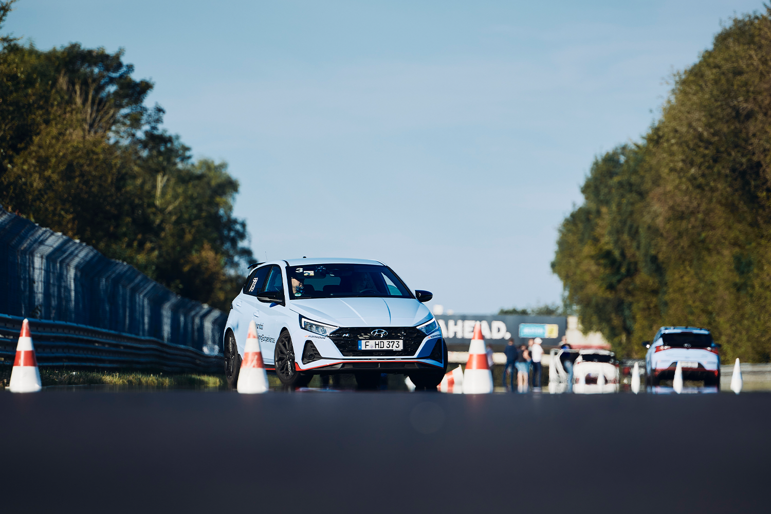 Hyundai i20N at a track day
