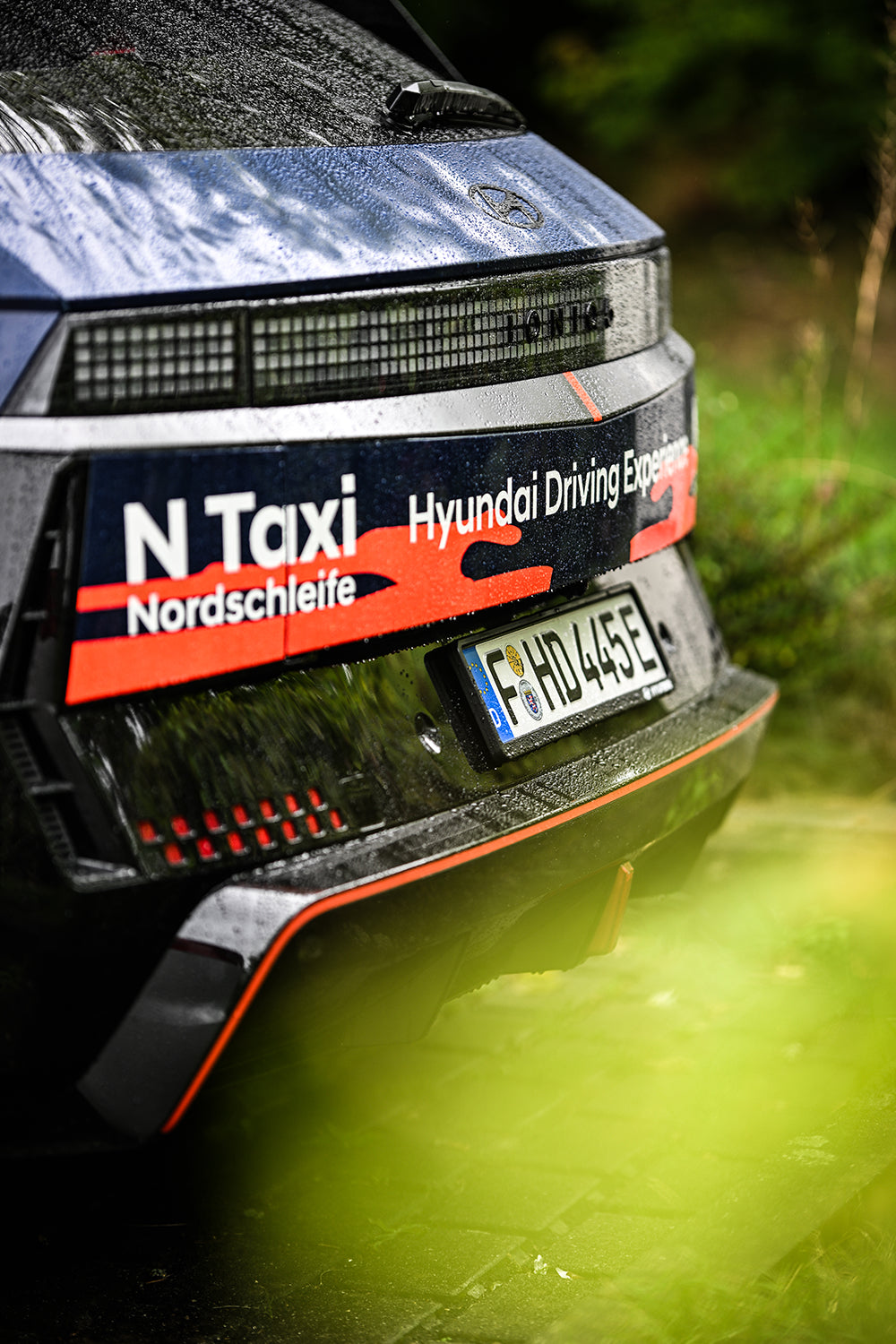 Rear view of the Hyundai IONIQ 5 N N Taxi