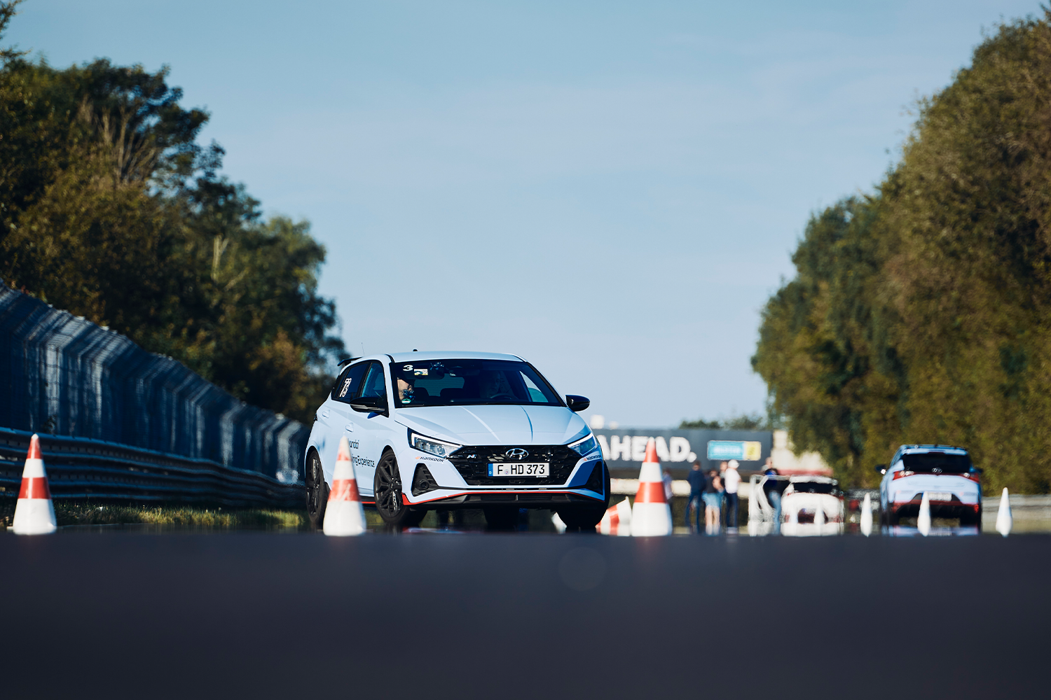 Hyundai i20N at a track day
