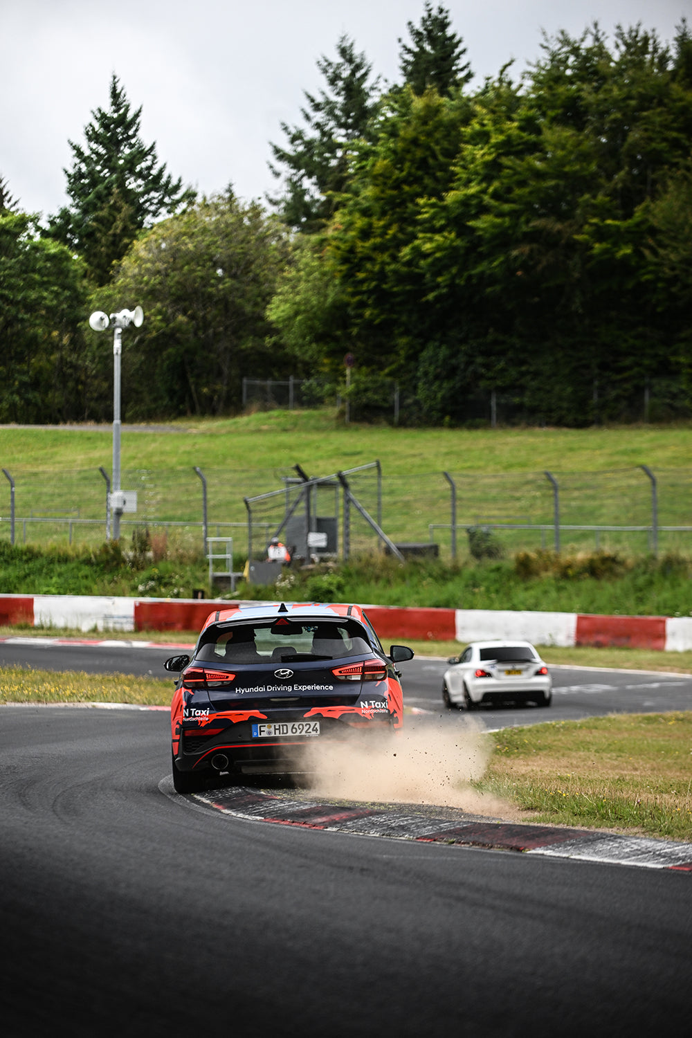 Hyundai N Taxi car on the apron at Nordschleife
