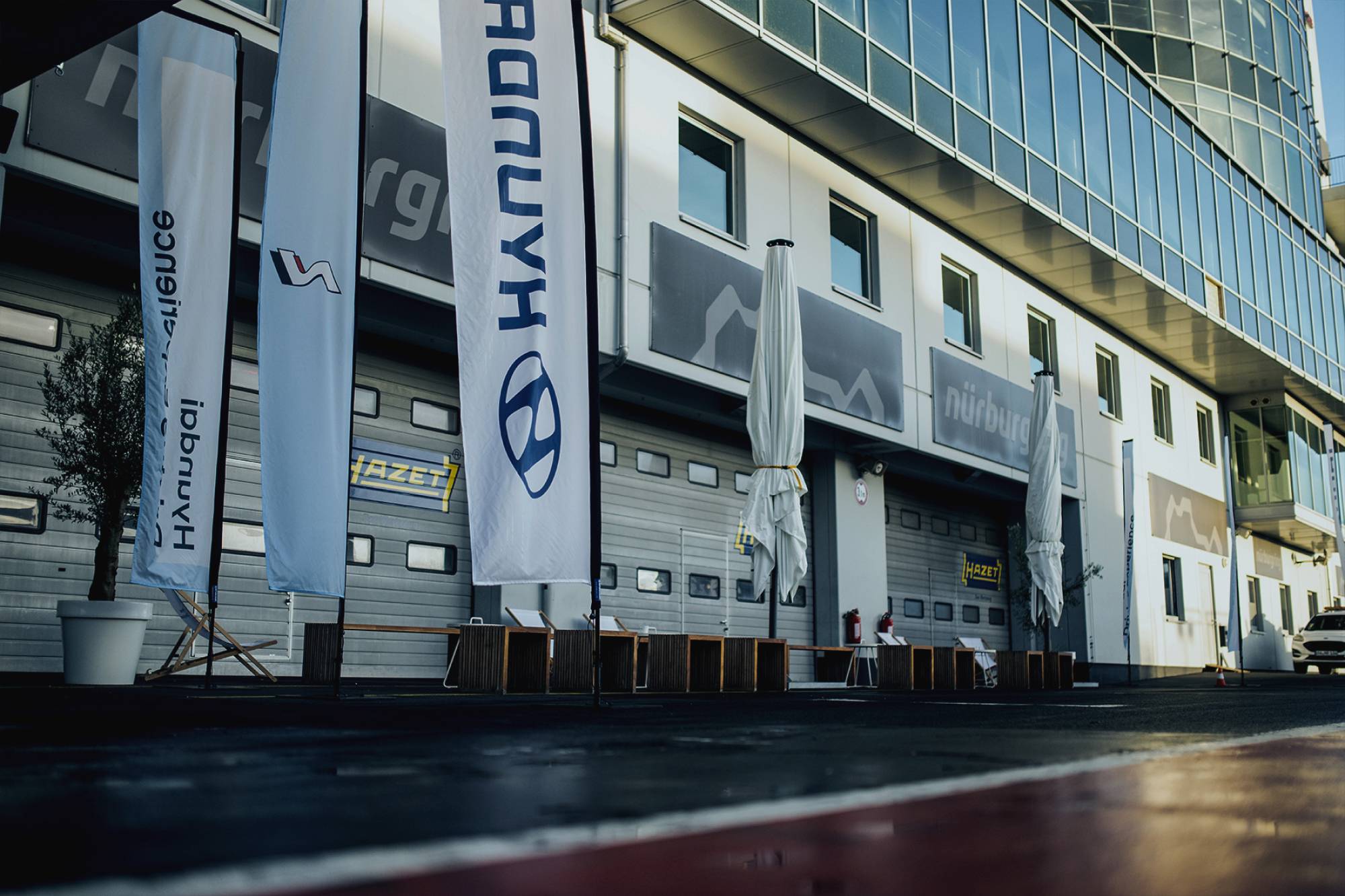 Hyundai N flags in Nürburgring
