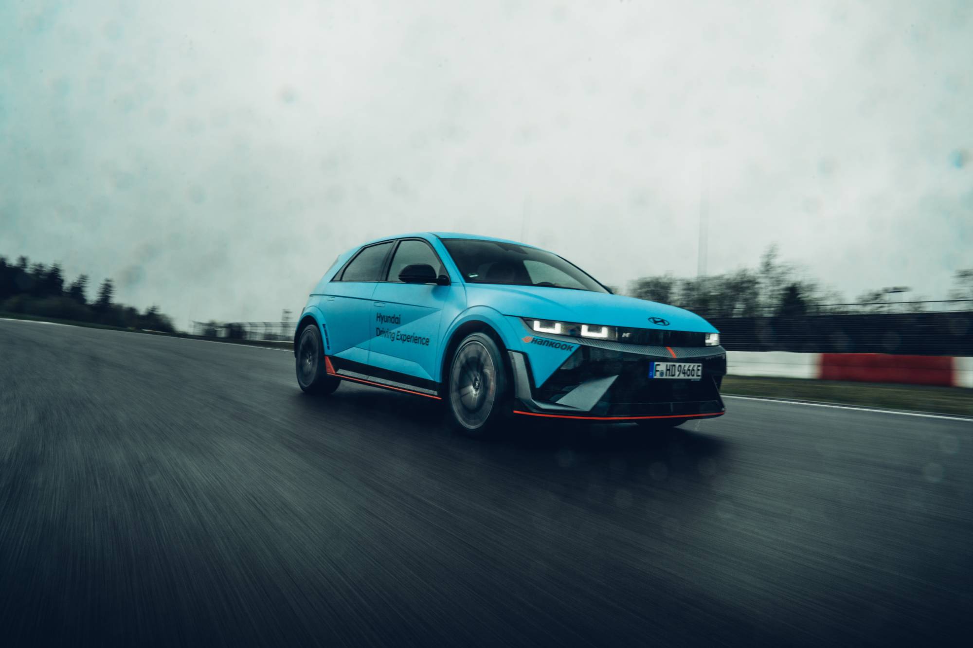 Hyundai IONIQ 5 N driving on the track
