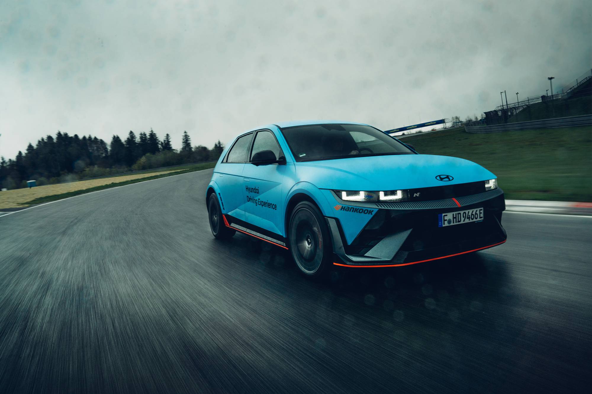 Hyundai IONIQ 5 N on a racetrack
